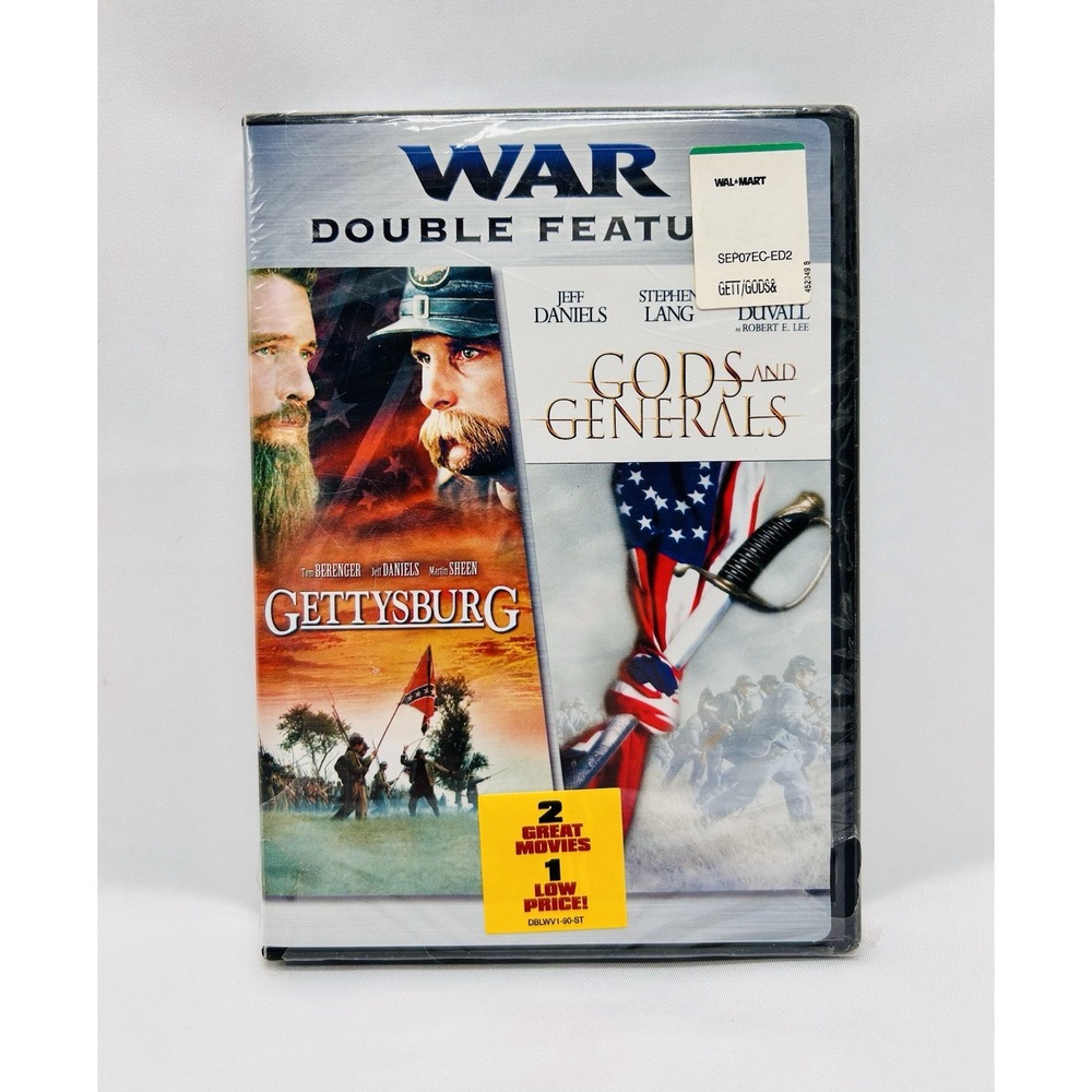 Gettysburg / Gods and Generals (DVD) New and Sealed 2 Movies in 1 DVD